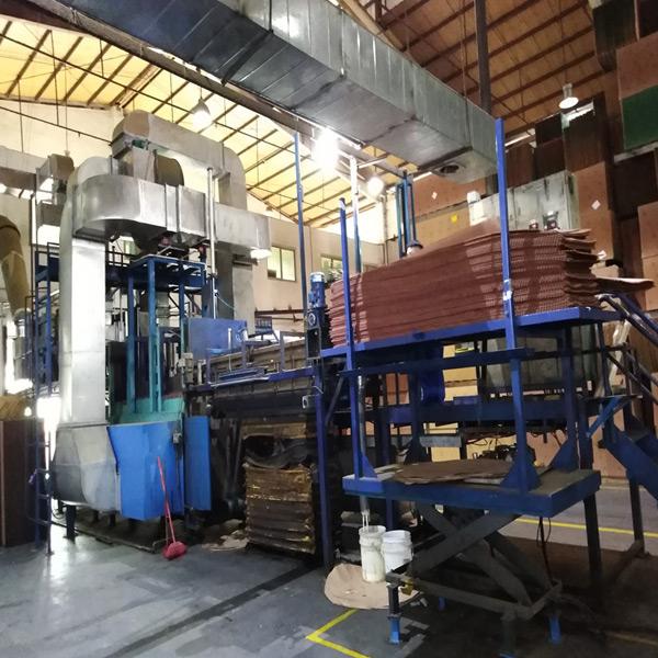 Wet curtain paper pier machine